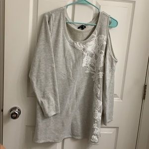 Lane Bryant colder shoulder sweatshirt.